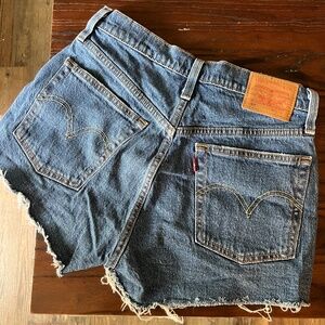 Levi's 501 Premium Mini Dark Blue Denim Shorts